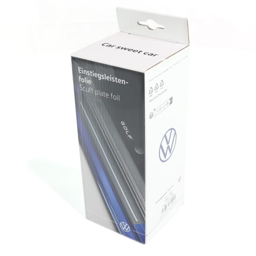 Pellicola protettiva soglia d'ingresso VW ID.4 nero argento 4 pezzi ricambio originale Volkswagen | 11A071310 ZMD-ID4