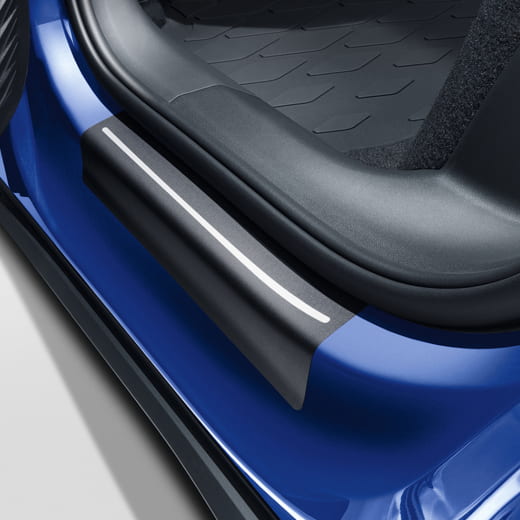 Pellicola protettiva soglia d'ingresso VW ID.4 nero argento 4 pezzi ricambio originale Volkswagen | 11A071310 ZMD-ID4