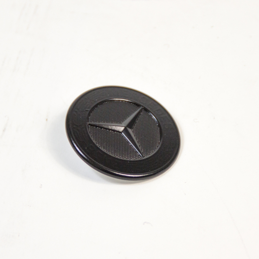 Emblema anteriore nero opaco cofano motore originale Mercedes-Benz | Stern-Emblem-schwarz-5