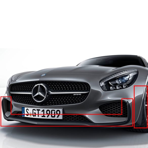 Spoiler delantero paquete aerodinámico AMG GT C190 Edition 1 original Mercedes-Benz | AMGGT-Front-Aero
