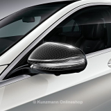 Juego de carcasas de espejo retrovisor AMG de carbono para Clase S W222 Original Mercedes-Benz
