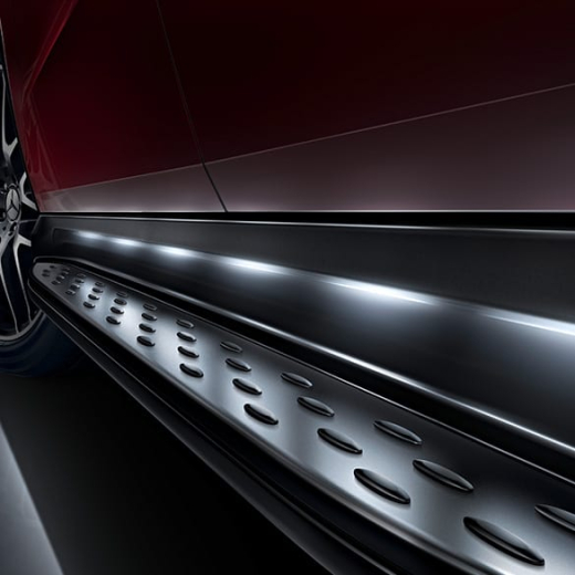 Estribos iluminados GLE Coupé C292 originales Mercedes-Benz | A2925200100
