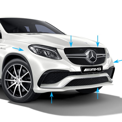 Paragolpes delantero GLE Coupé 63 AMG GLE Coupé C292 Original Mercedes-Benz | C292-63-Front-AMG