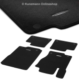 Juego de alfombrillas de terciopelo para Clase M / GLE W166 original Mercedes-Benz negro