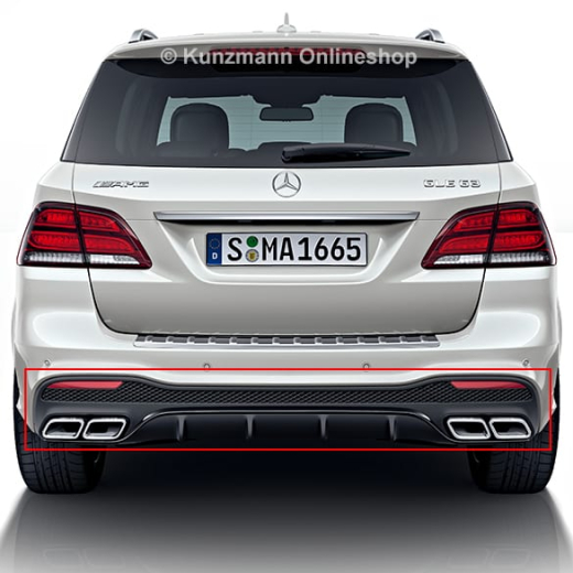 Difusor GLE 63 AMG SUV W166 facelift | Original Mercedes-Benz | GLE63AMG-Diffusor