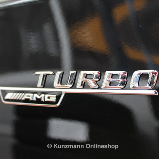 Juego de emblemas CLA 45 AMG Turbo | CLA W117 | Original Mercedes-Benz | CLA45-AMG-Turbo-Schriftzug