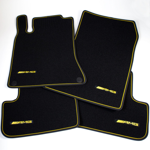 Alfombrillas AMG Yellow Night Edition Clase A W176 Original Mercedes-Benz | A17668056011C97-W176