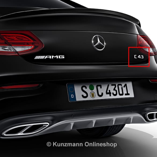 Logo C 43 AMG Clase C W205 original Mercedes-Benz | A2058172101