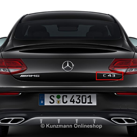 Logo C 43 AMG Clase C W205 original Mercedes-Benz | A2058172101