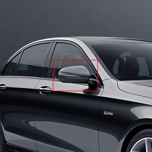 Juego de carcasas de espejo AMG de carbono Clase E W213 Original Mercedes-Benz | W213-Carbonspiegel