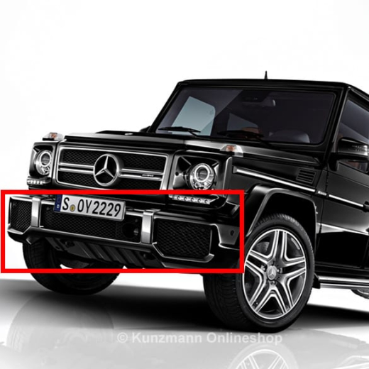 Paragolpes delantero G 63 / 65 AMG | G-Klasse W463 | Original Mercedes-Benz | sin PDC | G-463-63-Front