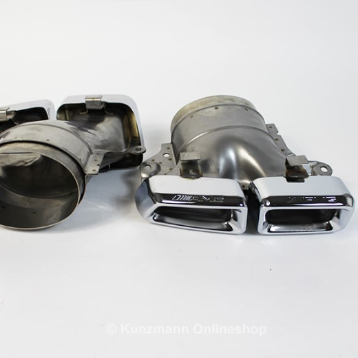 Colas de escape AMG cuadradas de 4 salidas Clase M W166 Original Mercedes-Benz | 166-AMG63-ESD