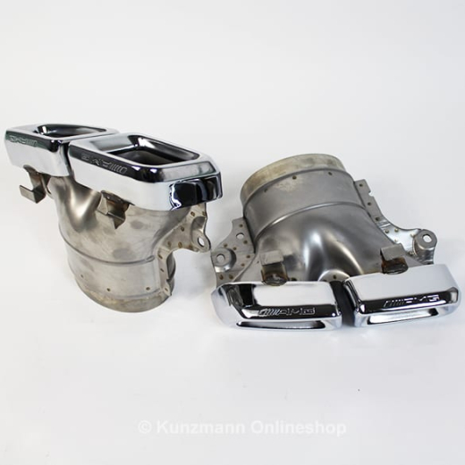 Colas de escape AMG cuadradas de 4 salidas Clase M W166 Original Mercedes-Benz | 166-AMG63-ESD
