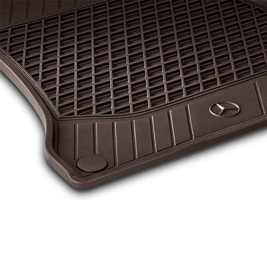 Alfombrillas de goma, 2 piezas, marrón espresso, Clase S Coupé C217, Mercedes-Benz original | A22268044488U51-SQP