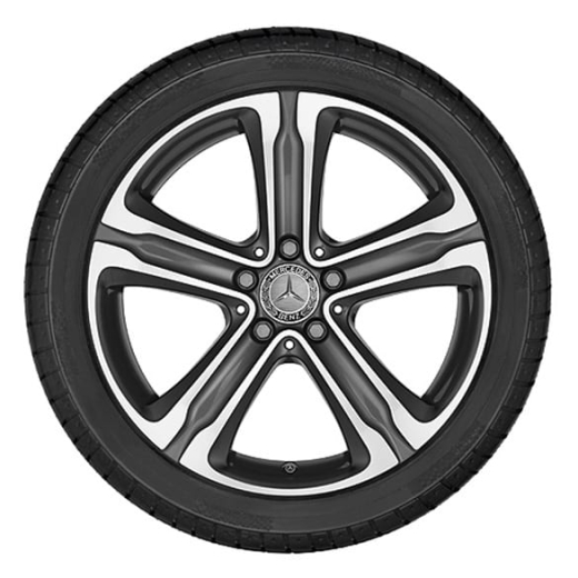 Juego de llantas de 18 pulgadas de 5 radios GLC X253 C253 original Mercedes-Benz | A25340107007X44-Satz