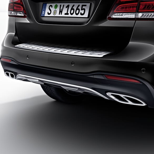 Colas de escape negras GLE 43 AMG | GLE W166 C292 | Original Mercedes-Benz | GLE-43-Auspuff