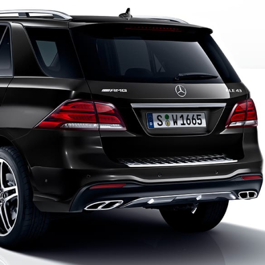 Colas de escape negras GLE 43 AMG | GLE W166 C292 | Original Mercedes-Benz | GLE-43-Auspuff