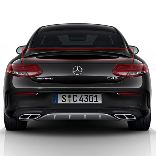Alerón trasero C 43 AMG tapa del maletero | Clase C C205/A205 | Mercedes-Benz original | A2057900788-Heck