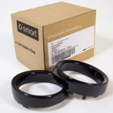 Aros decorativos para instrumentos auxiliares negro smart fortwo 451 accesorios originales smart