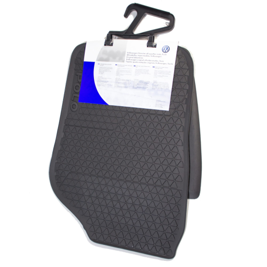 Alfombrillas de goma Volkswagen Polo 6R originales negras 6R1061502 82V | 6R1061502 82V