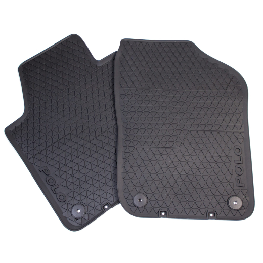 Alfombrillas de goma Volkswagen Polo 6R originales negras 6R1061502 82V | 6R1061502 82V