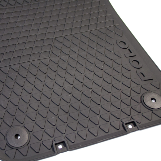 Alfombrillas de goma Volkswagen Polo 6R originales negras 6R1061502 82V | 6R1061502 82V
