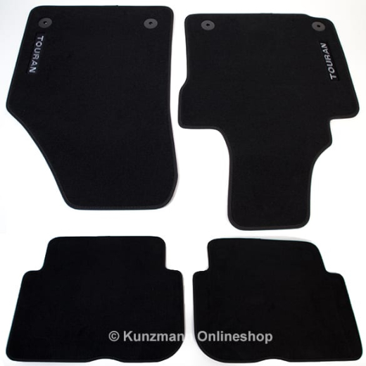 Juego de alfombrillas de velours facelift VW Touran Original Volkswagen | 1T1061270 WGK