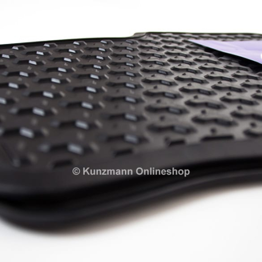 Juego original Volkswagen de alfombrillas de goma up! negras, 2 piezas, traseras | 1S0061511 041