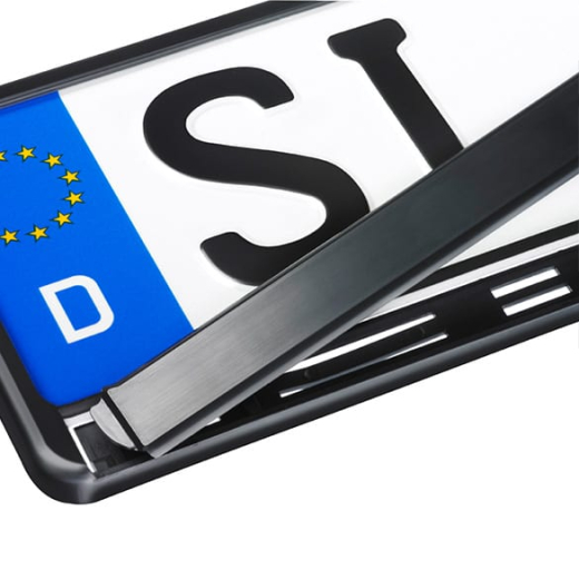 Portatarga UE, supporto targa nero per auto | 0195673