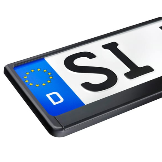 Portatarga UE, supporto targa nero per auto | 0195673