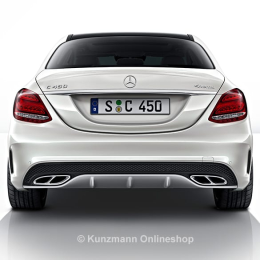 Terminali di scarico cromati C 43 AMG C-Klasse W205 Original Mercedes-Benz | C43-Auspuff-Chrom