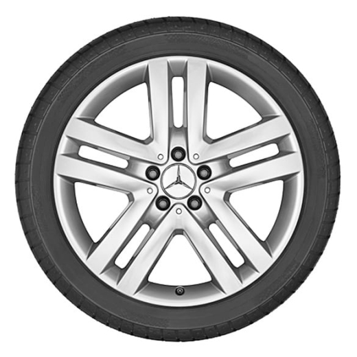 Set di cerchi da 19 pollici 5 doppie razze GLE W166 Original Mercedes-Benz | A16640113029765-Satz