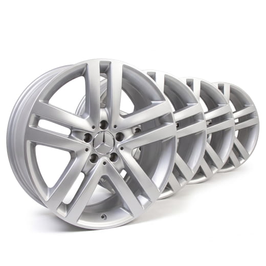 Set di cerchi da 19 pollici 5 doppie razze GLE W166 Original Mercedes-Benz | A16640113029765-Satz