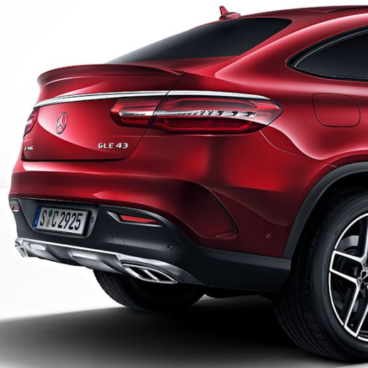 Terminali di scarico GLE 43 AMG neri | GLE W166 C292 | Original Mercedes-Benz | GLE-43-Auspuff