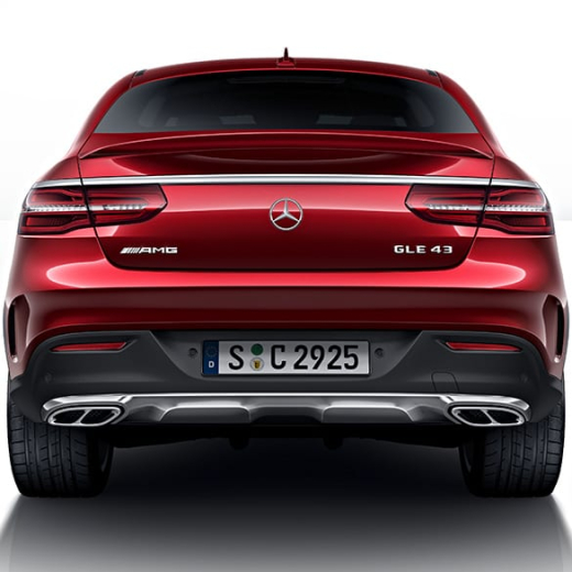 Terminali di scarico GLE 43 AMG neri | GLE W166 C292 | Original Mercedes-Benz | GLE-43-Auspuff