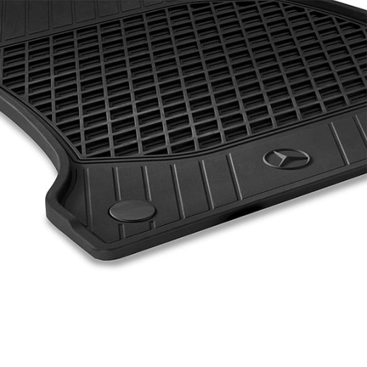 Tappetini in gomma 2 pezzi anteriori neri Classe E W213 Originali Mercedes-Benz | A2136800106 9G33