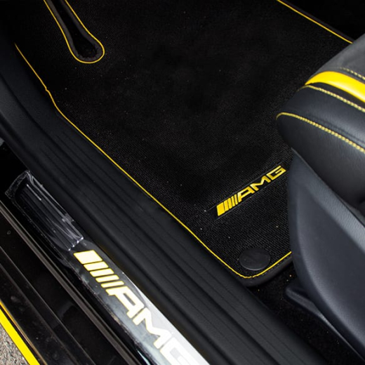 Tappetini auto AMG Yellow Night Edition CLA C117 / X117 Original Mercedes-Benz | A17668056011C97-117