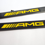 Battitacco auto AMG illuminati Yellow Night Edition CLA 117 Original Mercedes-Benz