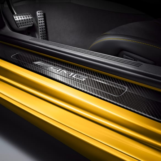 Battitacco auto in carbonio AMG GT C190 Original Mercedes-Benz. | AMGGT-Einstieg-Carbon
