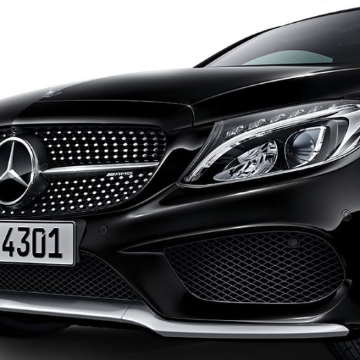 Logo AMG C 43 per calandra C-Klasse W205 originale Mercedes-Benz | A2058174901-B