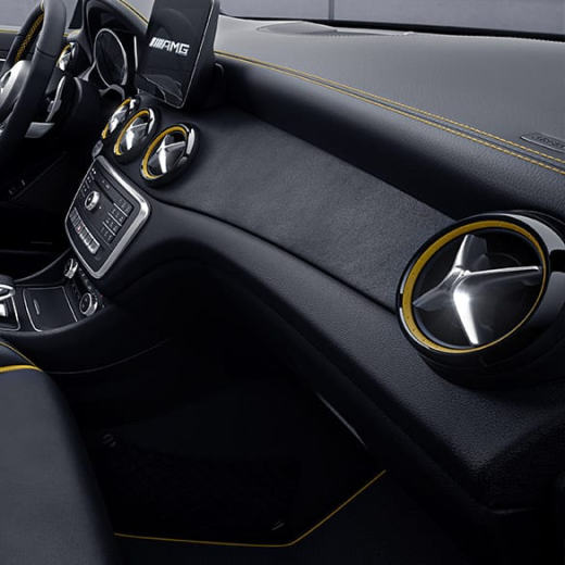 Bocchette di ventilazione AMG Yellow Night Edition GLA X156 Original Mercedes-Benz | GLA-Yellow-Edition-Luftduesen