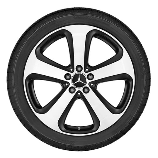 Set di cerchi da 19 pollici a 5 razze GLC SUV X253 C253 Original Mercedes-Benz | A25340110007X23-Satz