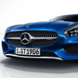 Spoiler anteriore argento-cromo AMG GT C190 Original Mercedes-Benz