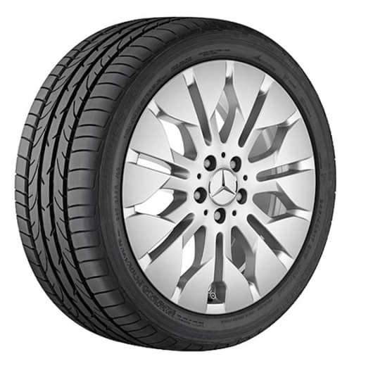 Set di cerchi da 18 pollici a 7 doppie razze GLE W166 Original Mercedes-Benz | A16640115029765-Satz