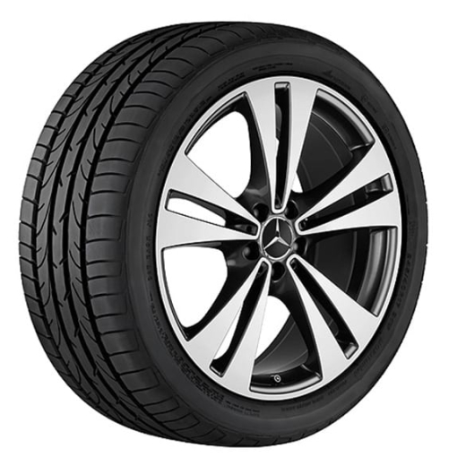 Set di cerchi 20 pollici a 5 doppie razze GLC X253 C253 Original Mercedes-Benz | A25340112007X44-Satz