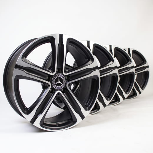 Set di cerchi da 18 pollici a 5 razze GLC X253 C253 originali Mercedes-Benz | A25340107007X44-Satz
