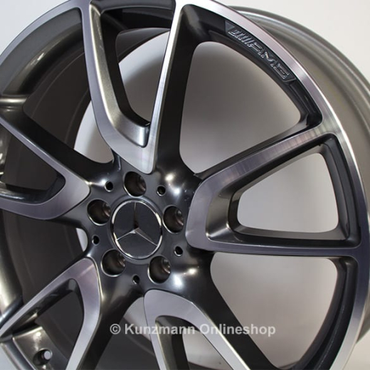Set cerchi AMG 21 pollici 5 doppie razze ruota grigio titanio GLC X253 Original Mercedes-Benz | A25340120/28007X21-Satz