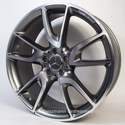 Set cerchi AMG 21 pollici 5 doppie razze ruota grigio titanio GLC X253 Original Mercedes-Benz | A25340120/28007X21-Satz