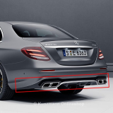 Diffuseur arrière E 63 AMG Classe E W213 embouts d'échappement quadruples pièce d'origine Mercedes-Benz