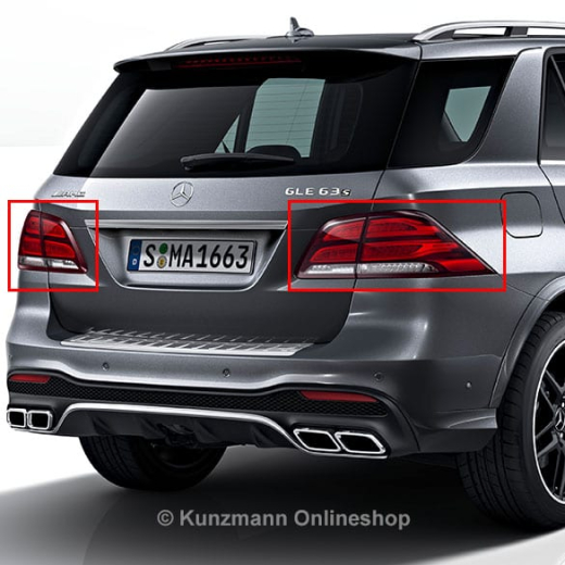 Feux arrière facelift Classe M W166 retrofit d’origine Mercedes-Benz | W166-Facelift-Heckleuchten